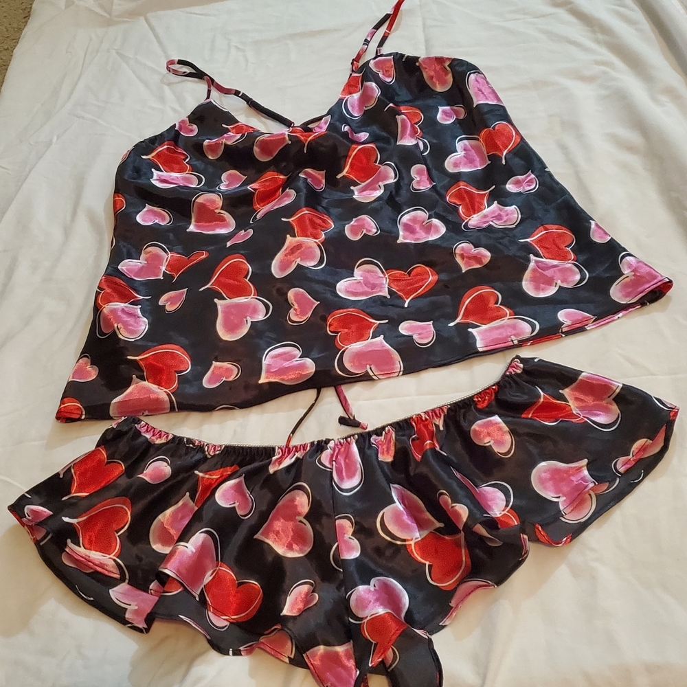 Romantic Red and Pink Heart Chemise